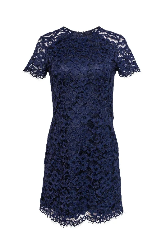 Shoshanna - Navy Lace Shift Dress Sz 0