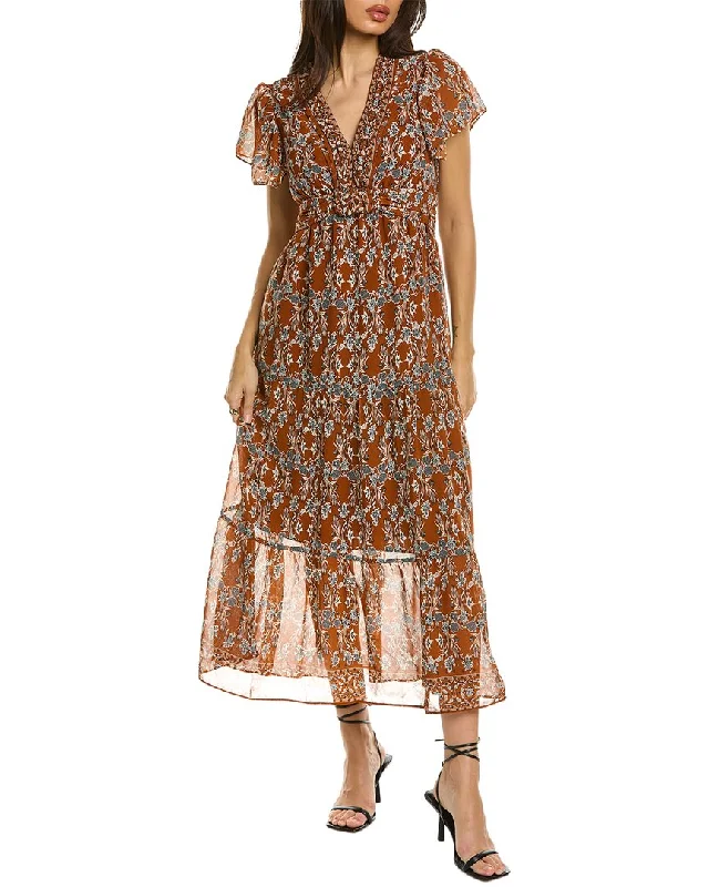 Max Studio V-Neck Maxi Dress