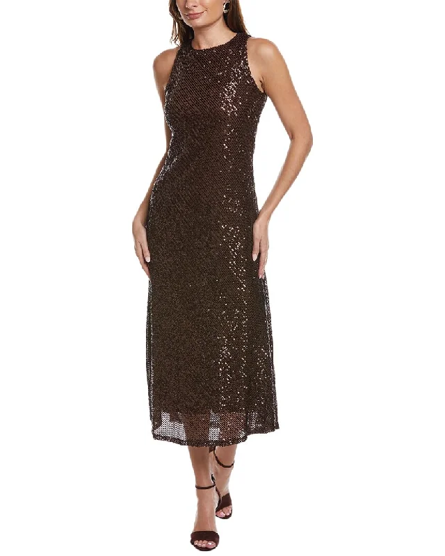 Taylor Sequin Sleeveless Maxi Dress