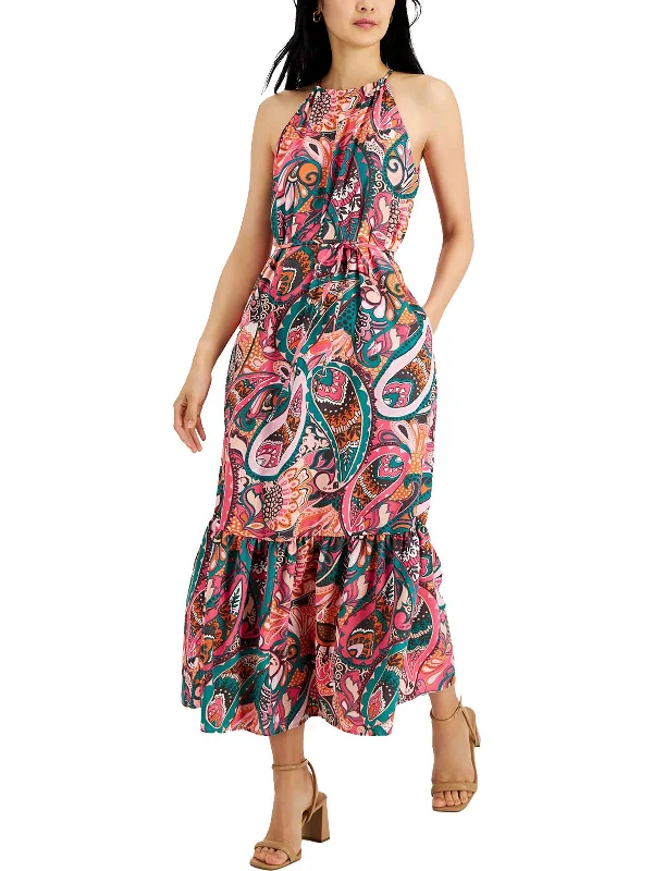 Womens Printed Long Maxi Dress