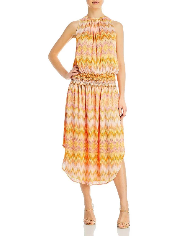 Womens Smocked Long Maxi Dress