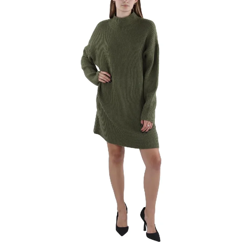 Womens Wool Knit Cozy Sweaterdress